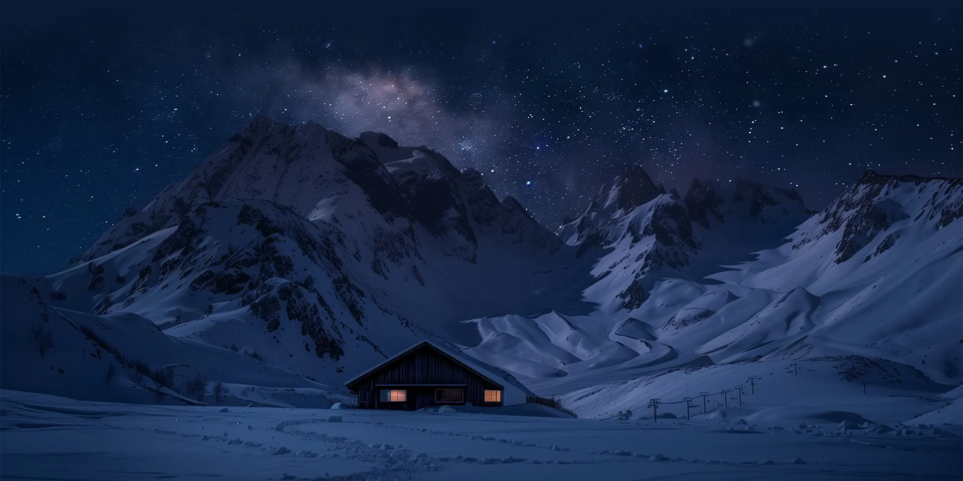 Kashmir mountains winter snow